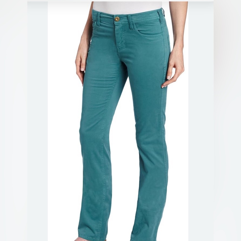 Free People Blue green high rise Straight Leg Jeans size 26